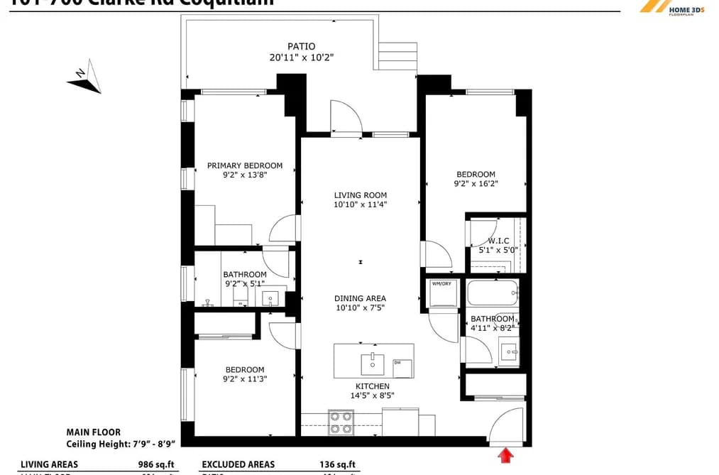 101 700 CLARKE ROAD, Coquitlam, BC — Residential for Sale - Photo 2