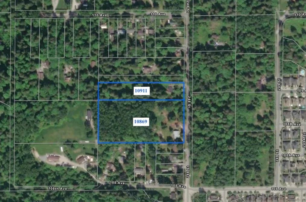 10869 10911 248 STREET, Maple Ridge, BC — Land for Sale - Main Photo