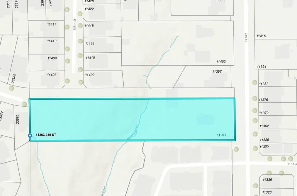 11363 240 STREET, Maple Ridge, BC — Land for Sale - Main Photo