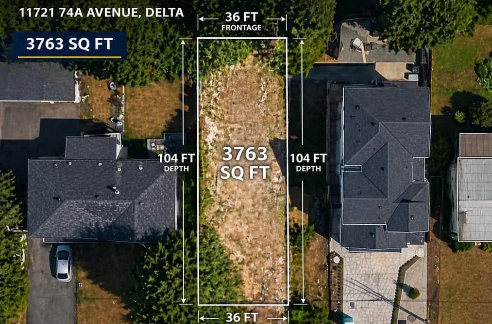 11721 74A AVENUE, Delta, BC — Land for Sale - Main Photo