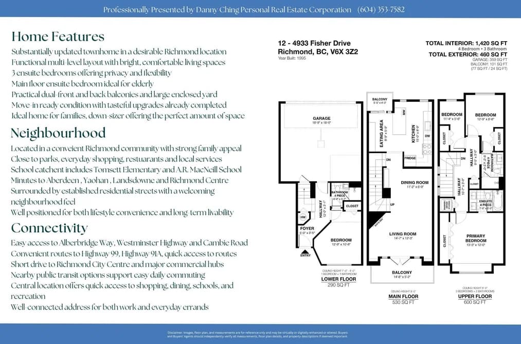12 4933 FISHER DRIVE, Richmond, BC — Residential for Sale - Photo 2