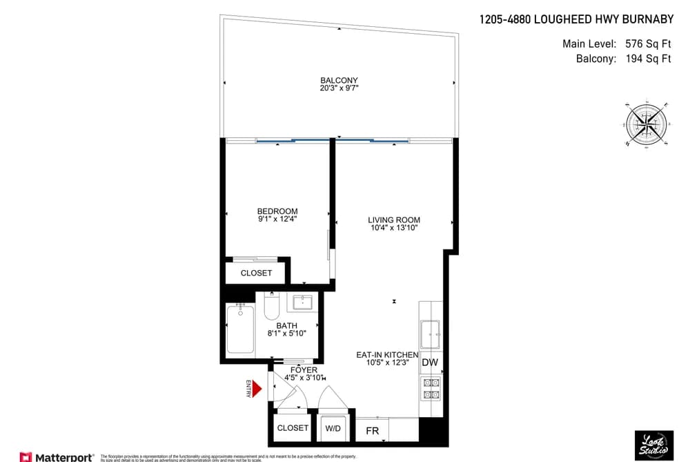 1205 4880 LOUGHEED HIGHWAY, Burnaby, BC — Residential for Sale - Main Photo