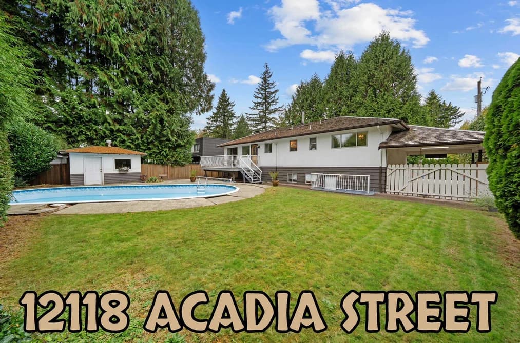 12118 ACADIA STREET, Maple Ridge, BC — Residential for Sale - Main Photo