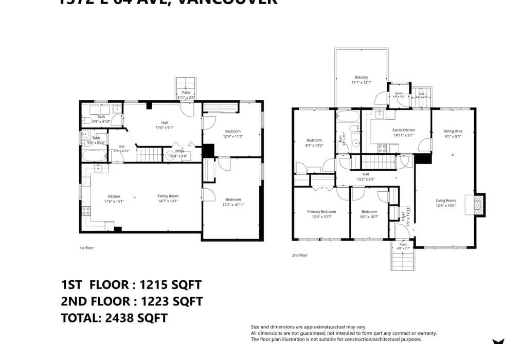 1372 E 64TH AVENUE, Vancouver, BC — Residential for Sale - Photo 2