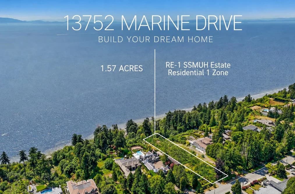 13752 MARINE DRIVE, White Rock, BC — Land for Sale - Main Photo
