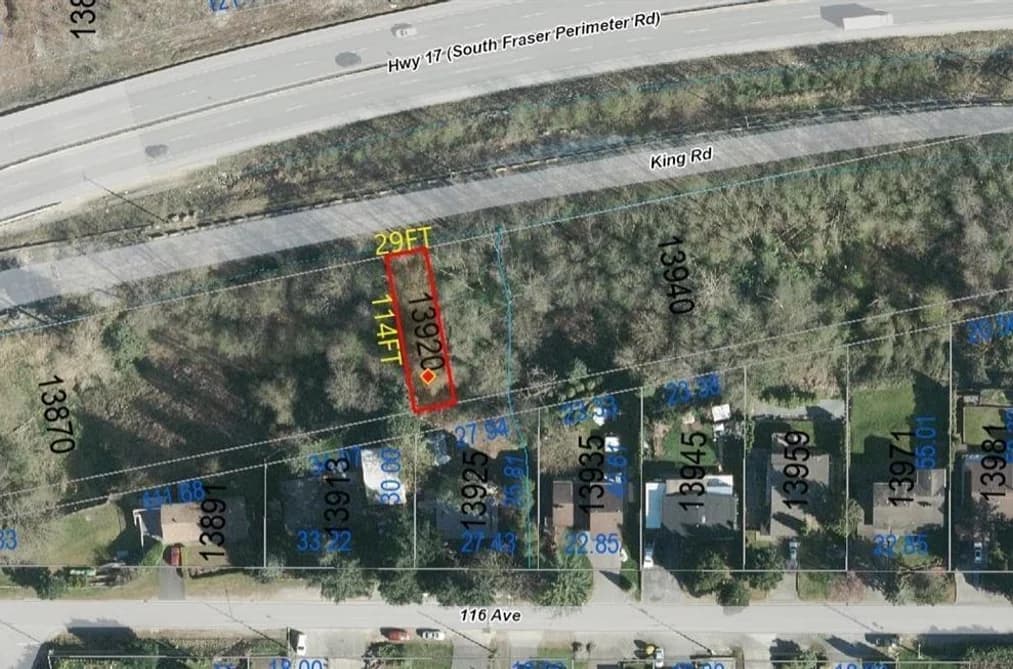 13920 KING ROAD, Surrey, BC — Land for Sale - Main Photo