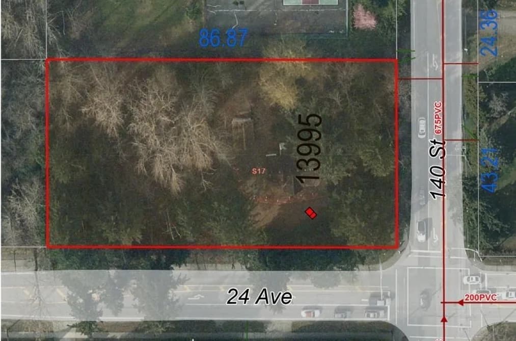 13995 24 AVENUE, Surrey, BC — Land for Sale - Main Photo