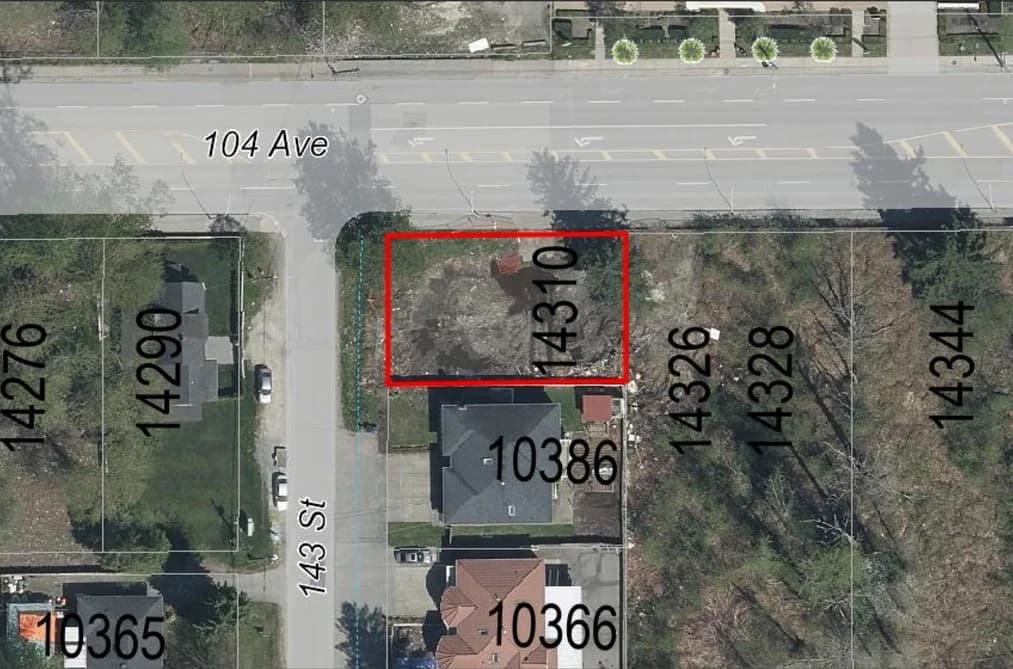 14310 104 AVENUE, Surrey, BC — Land for Sale - Main Photo