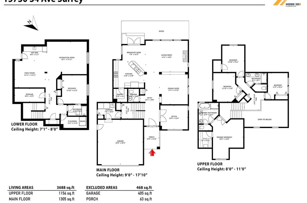 15730 34 AVENUE, Surrey, BC — Residential for Sale - Photo 2