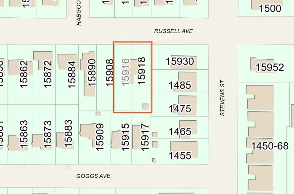 15918 RUSSELL AVENUE, White Rock, BC — Land for Sale - Main Photo