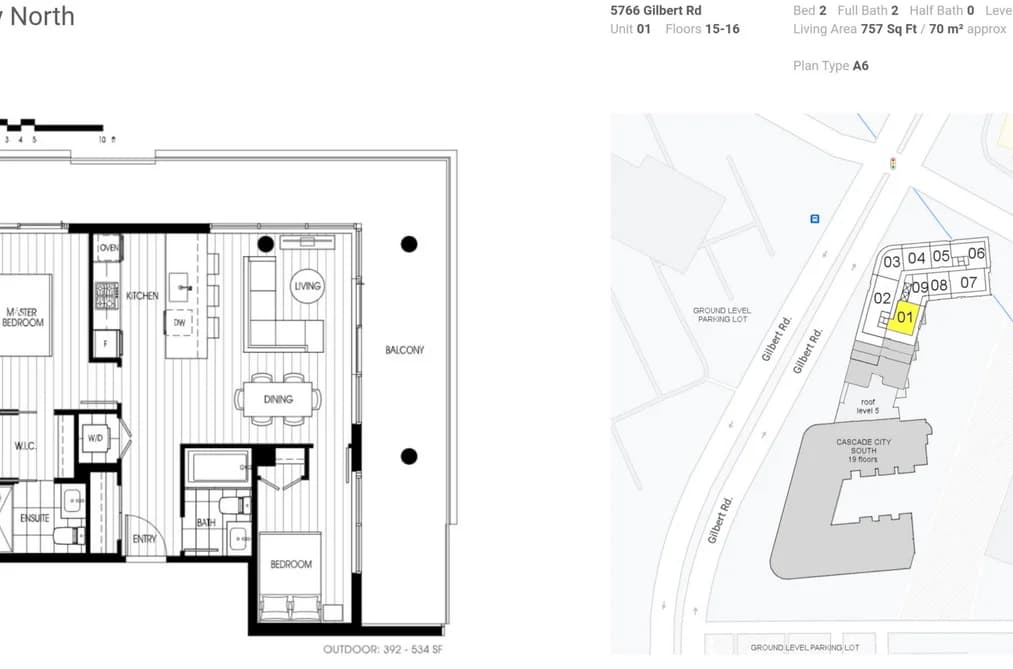 1601 5766 GILBERT ROAD, Richmond, BC — Residential for Sale - Photo 2