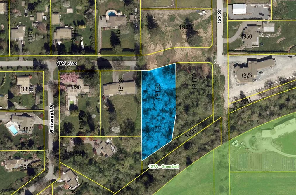 18150 19A AVENUE, Surrey, BC — Land for Sale - Main Photo