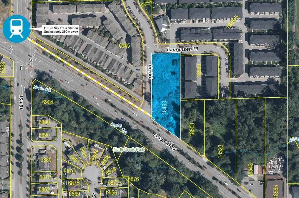 18493 FRASER HIGHWAY, Surrey, BC — Land for Sale - Main Photo
