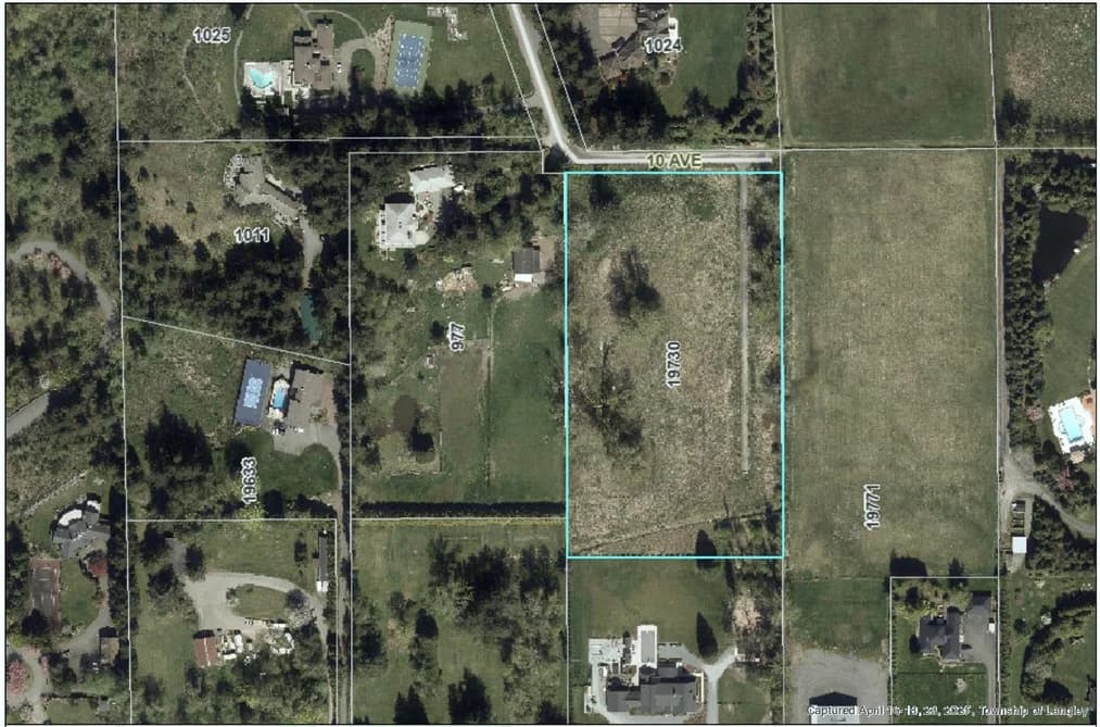 19730 10 AVENUE, Langley, BC — Land for Sale - Main Photo