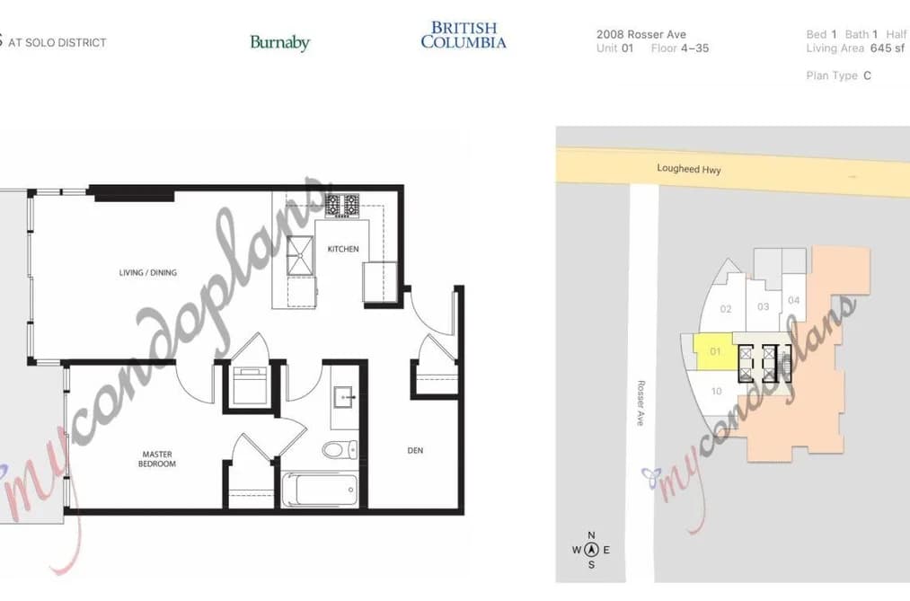 2101 2008 ROSSER AVENUE, Burnaby, BC — Residential for Sale - Photo 2