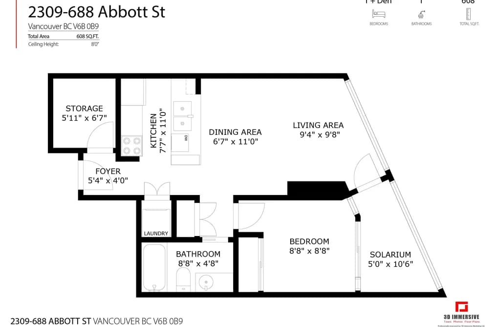 2309 688 ABBOTT STREET, Vancouver, BC — Residential for Sale - Photo 2