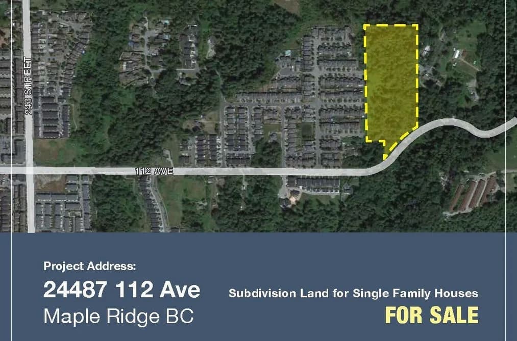 24487 112 AVENUE, Maple Ridge, BC — Land for Sale - Main Photo
