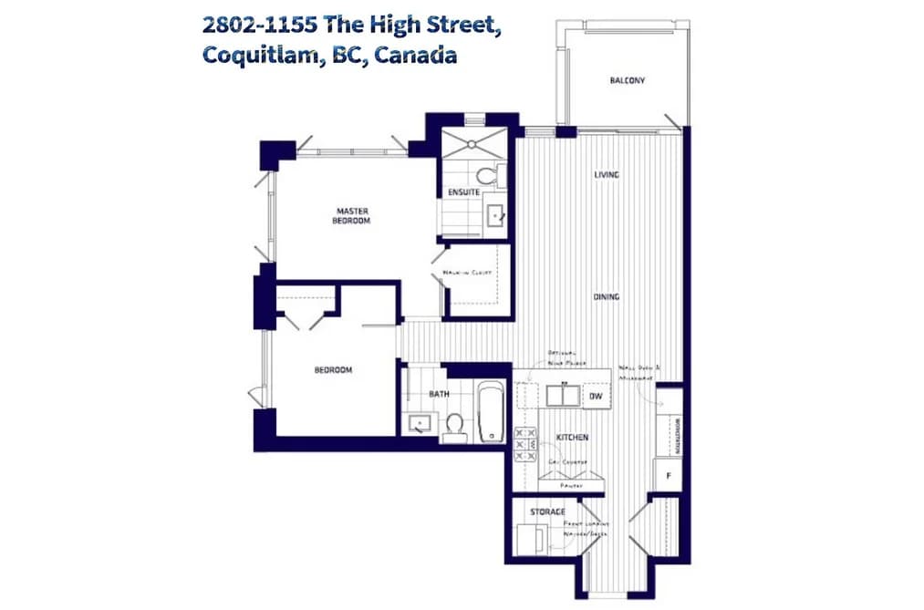 2802 1155 THE HIGH STREET, Coquitlam, BC — Residential for Sale - Photo 2