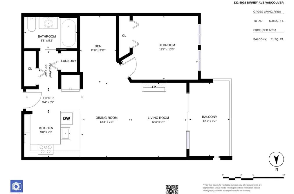 322 5928 BIRNEY AVENUE, Vancouver, BC — Residential for Sale - Photo 2