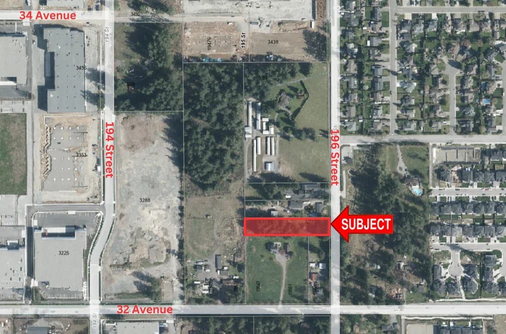 3271 196 STREET, Surrey, BC — Land for Sale - Main Photo