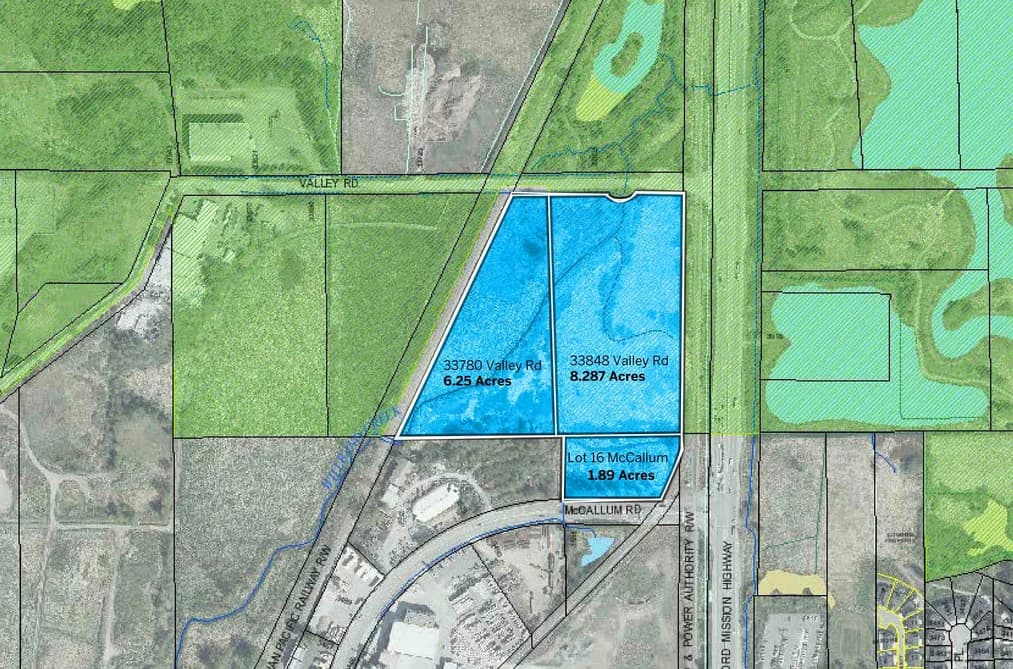 33780-33848 VALLEY ROAD, Abbotsford, BC — Land for Sale - Main Photo