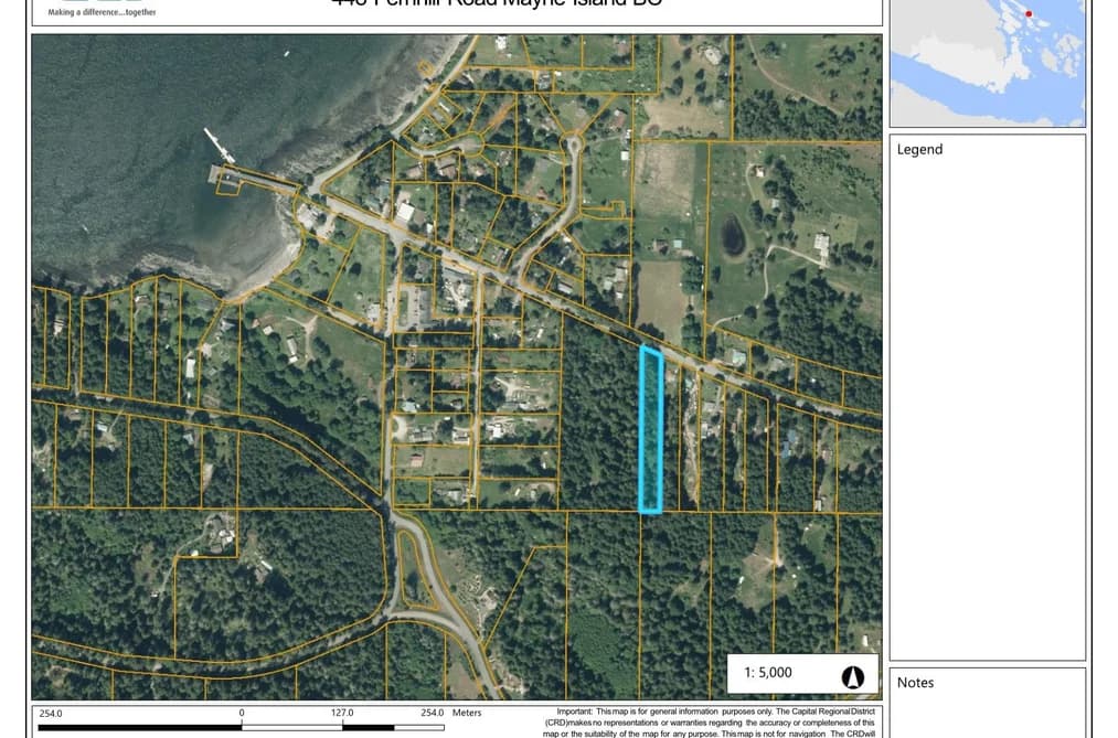 448 FERNHILL ROAD, Mayne Island, BC — Land for Sale - Main Photo