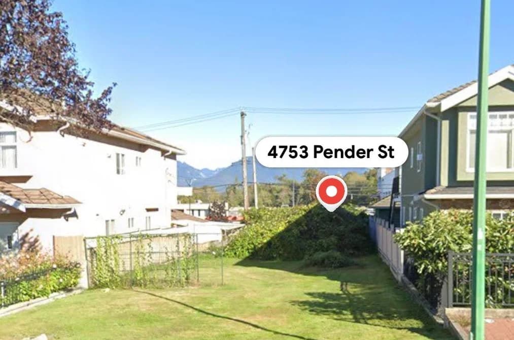 4753 PENDER STREET, Burnaby, BC — Land for Sale - Main Photo