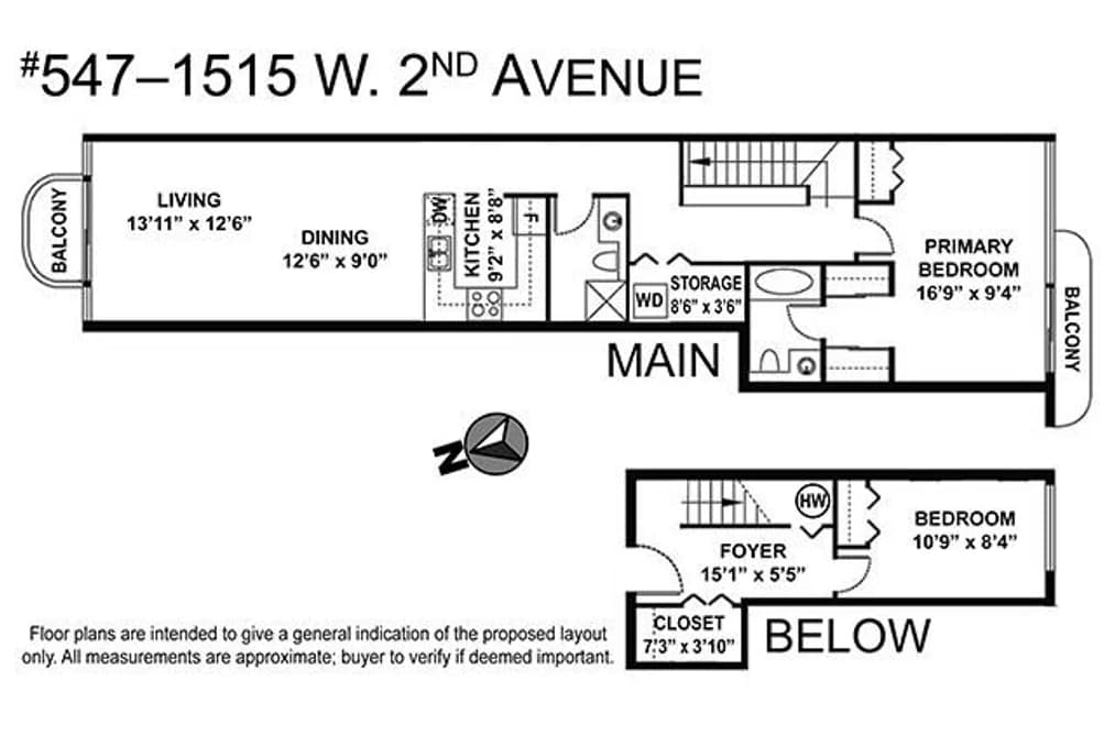 547 1515 W 2ND AVENUE, Vancouver, BC — Residential for Sale - Photo 2