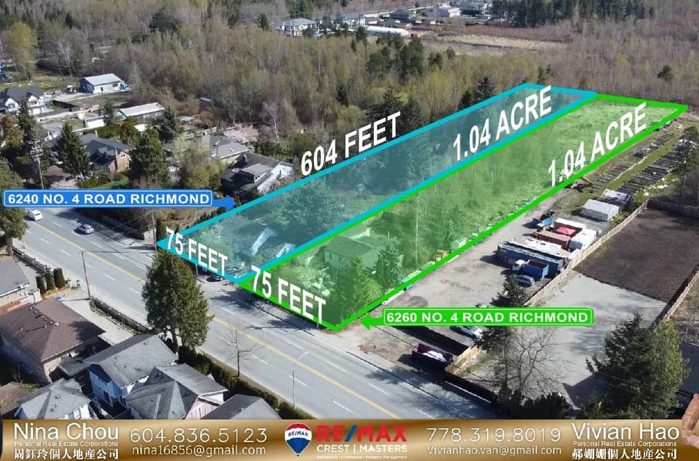 6240 NO. 4 ROAD, Richmond, BC — Land for Sale - Main Photo