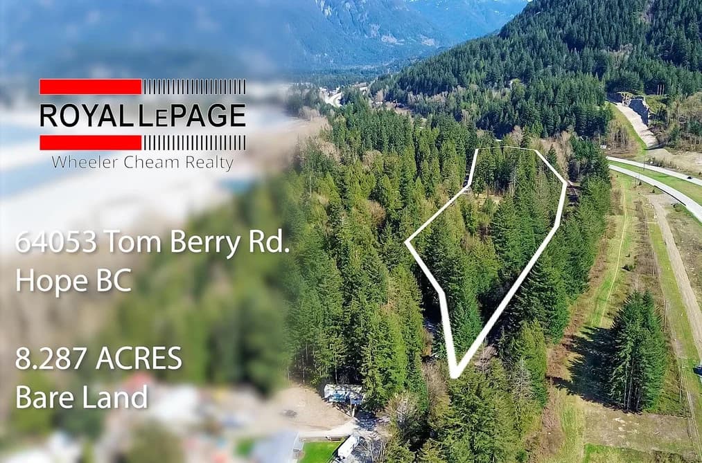 64053 TOM BERRY ROAD, Hope, BC — Land for Sale - Photo 2