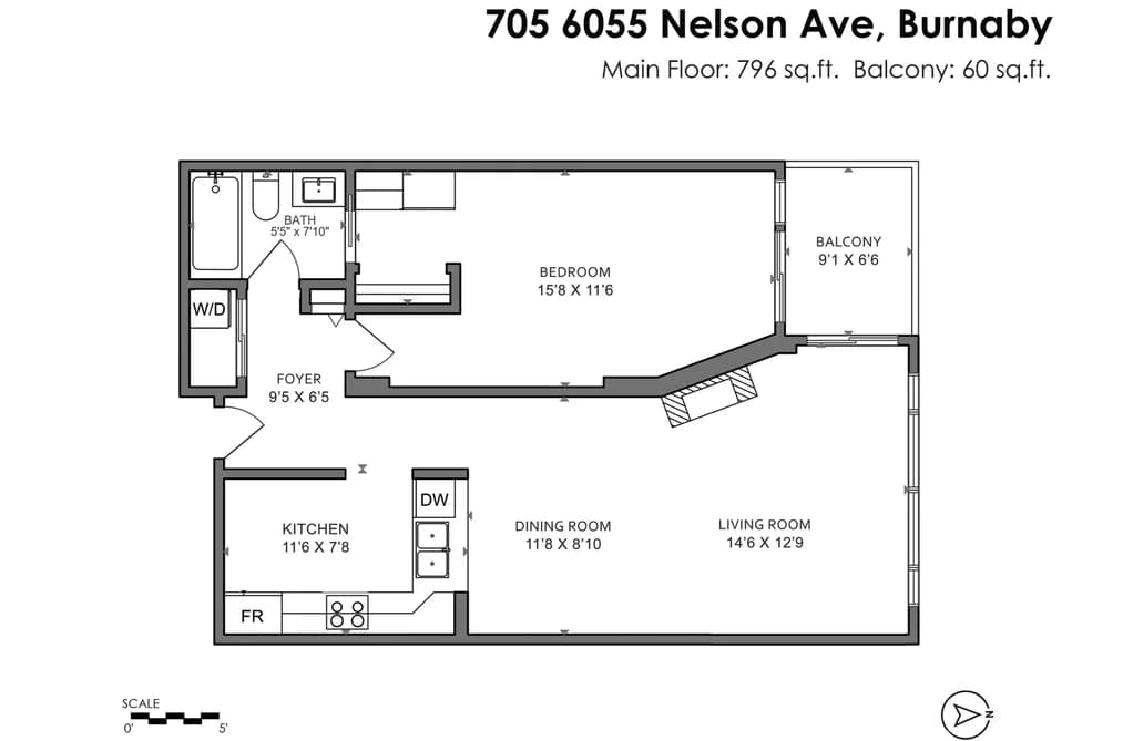 705 6055 NELSON AVENUE, Burnaby, BC — Residential for Sale - Photo 2