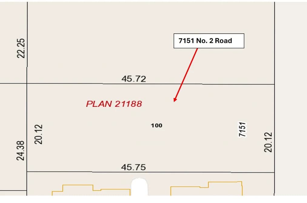 7151 NO. 2 ROAD, Richmond, BC — Land for Sale - Main Photo
