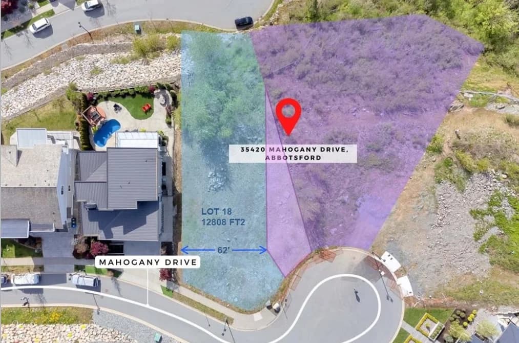 Lot 18 35420 MAHOGANY DRIVE, Abbotsford, BC — Land for Sale - Main Photo