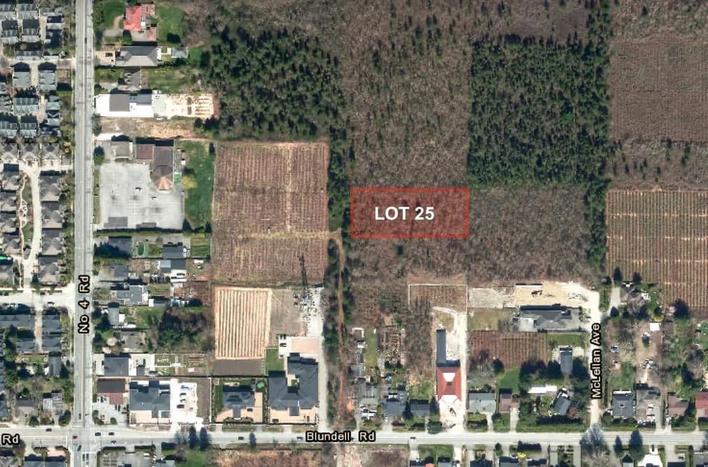 LOT 25 BLUNDELL ROAD, Richmond, BC — Land for Sale - Main Photo