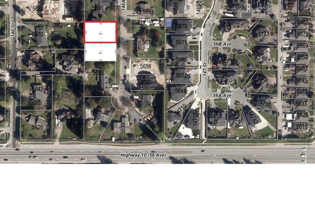 LT 1 5669 146A STREET, Surrey, BC — Land for Sale - Main Photo