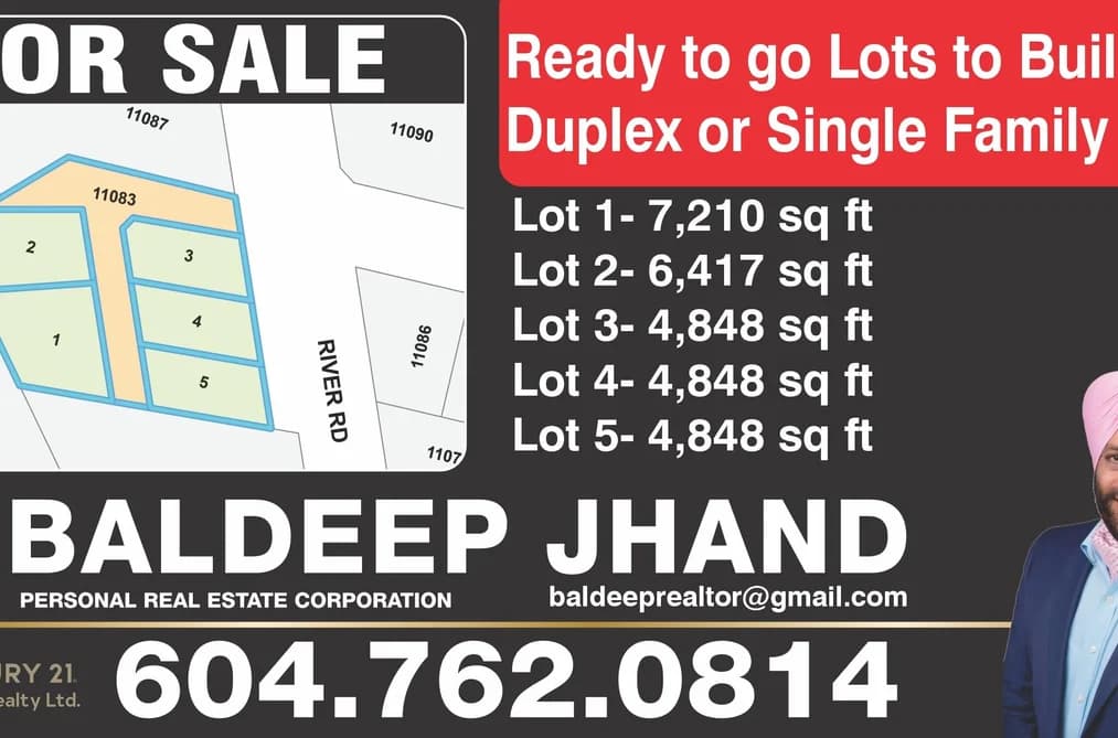 LT.1 11083 RIVER ROAD, Delta, BC — Land for Sale - Main Photo